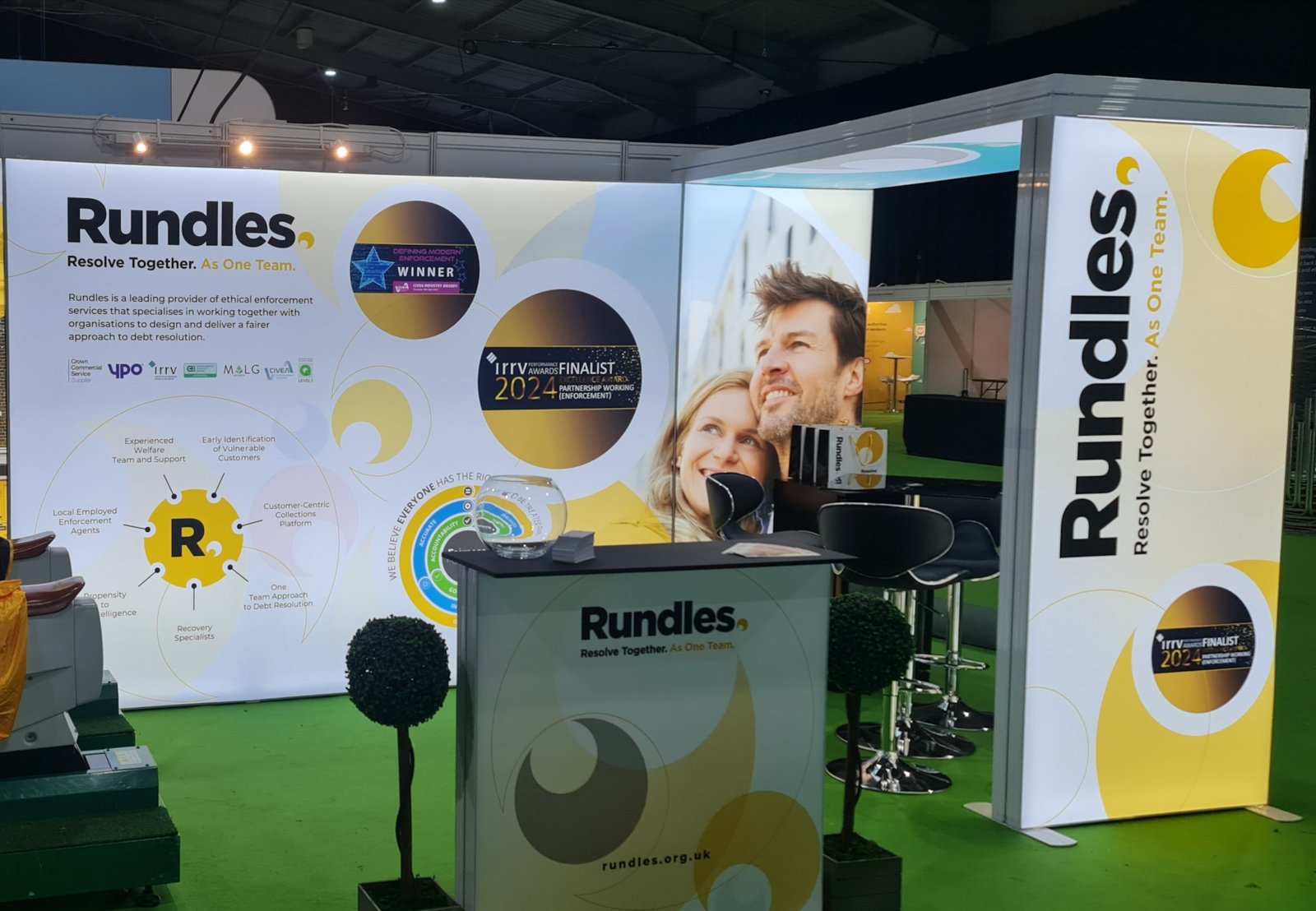 Stand 4×3-Arco- Caja de Luz a 2.25M en Renta